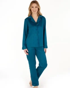 Animal Jacquard Satin Tailored Pyjama Set GL88723
