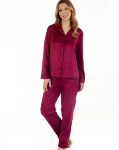 Animal Jacquard Satin Tailored Pyjama Set GL88723