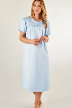 Brushed Back Satin 45" Woven Nightdress ND8235