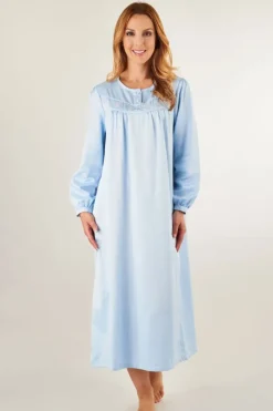 Brushed Back Satin 48" Woven Nightdress ND8236