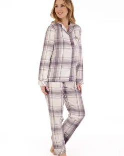 Brushed Check Tailored Woven Pyjama Set PJ88222