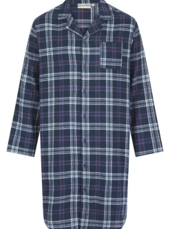 Brushed Check 42" Woven Nightshirt WR04800