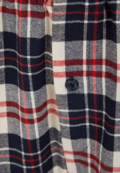 Checked Brushed Woven Tailored Pyjama Set WR88821