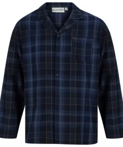 Checked Brushed Woven Tailored Pyjama Set WR88821