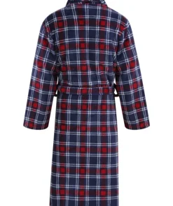 Check Print 49" Flannel Fleece Robe WR66840