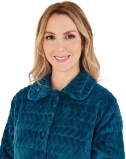 Chevron Pattern 25" Button Through Bedjacket BJ88315