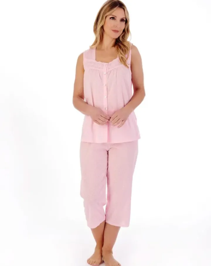 Circular Dobby Dot Woven Pyjama Set PJ01233