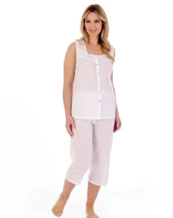 Circular Dobby Dot Woven Pyjama Set PJ01233