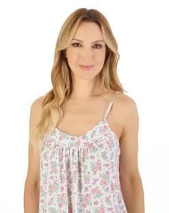 Classic Floral Print 44" Jersey Chemise ND05106