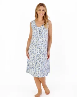 Classic Floral Print 40" Jersey Nightdress ND05105