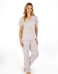 Classic Floral Print Jersey Pyjama PJ05108