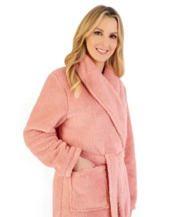 Coral Fleece 41" Shawl Collar Wrap HC06336