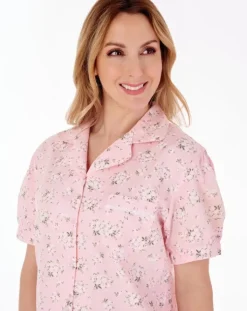 Daisy Print Tailored Woven Pyjama Set PJ77263