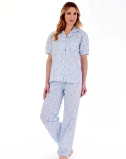 Daisy Print Tailored Woven Pyjama Set PJ77263