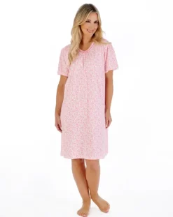 Ditsy Floral 38" Jersey Nightdress ND07101