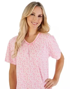 Ditsy Floral 38" Jersey Nightdress ND07101