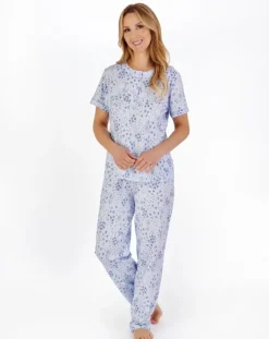 Ditsy Floral Print Jersey Pyjama PJ05112