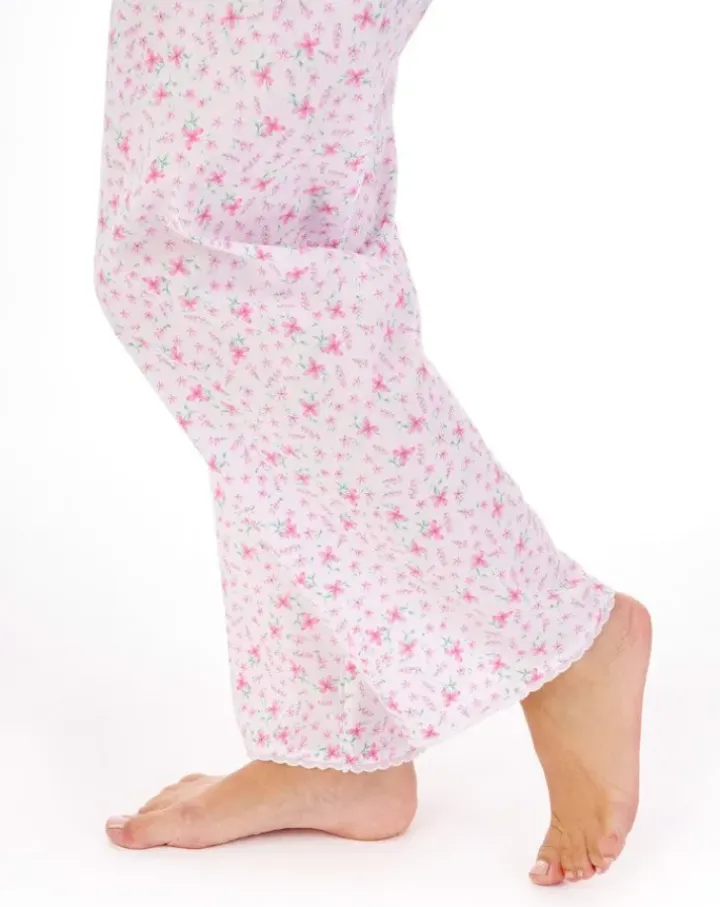 Ditsy Floral Print Woven Tailored Pyjama Set PJ01209