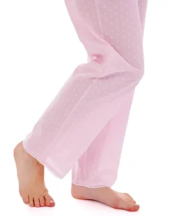 Dobby Dot Button Through Tailored Woven Pyjama PJ77234