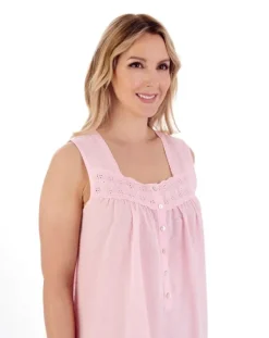 Dobby Dot 42" Woven Nightdress ND01231