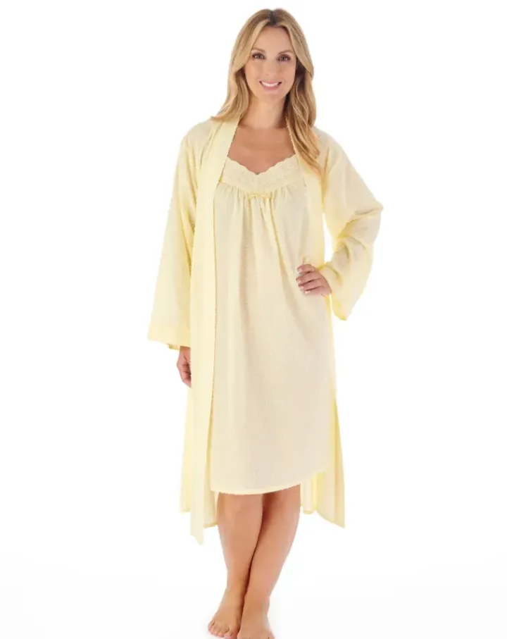 Dobby Dot 40" Woven Nightdress ND01230