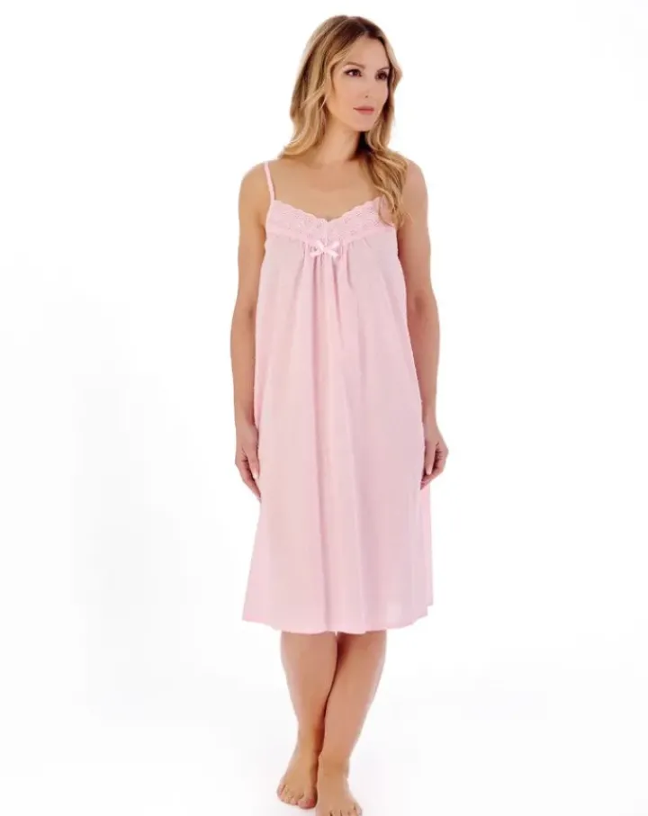 Dobby Dot 40" Woven Nightdress ND01230
