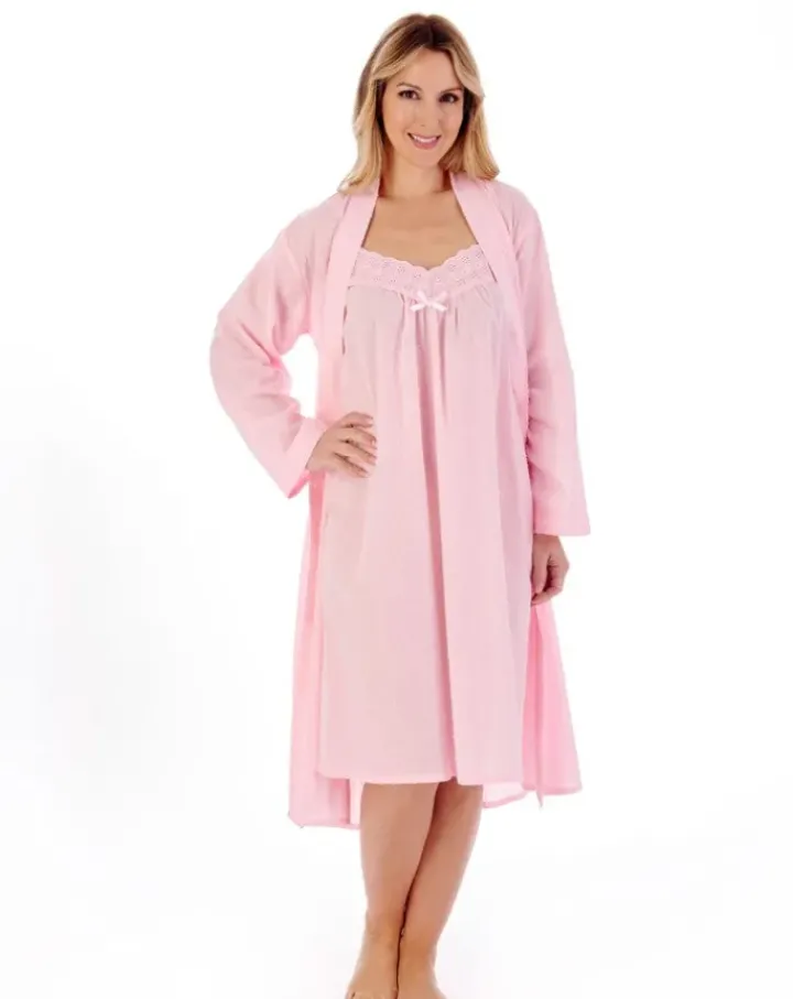 Dobby Dot 40" Woven Nightdress ND01230