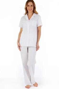 Dobby Dot Woven Tailored Pyjama PJ55234