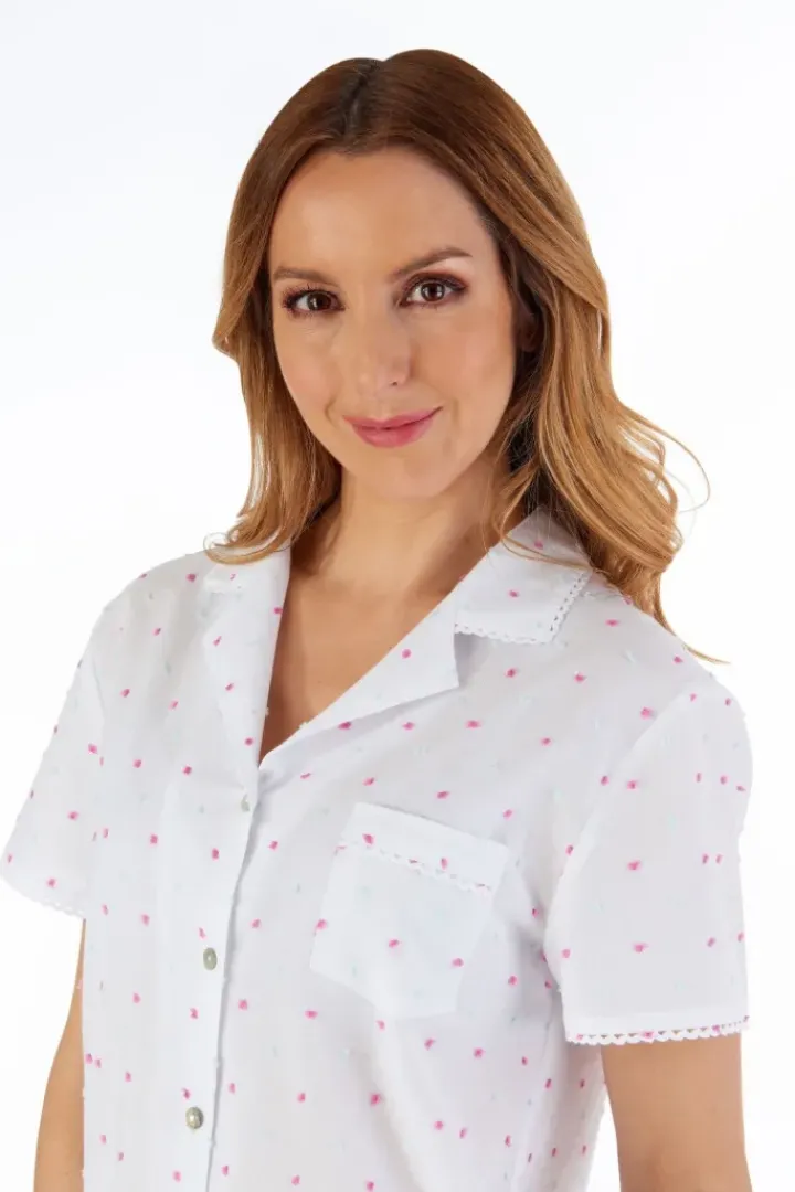 Dobby Dot Woven Tailored Pyjama PJ55234