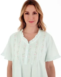 Embroidered Pintuck and Ruffle 42