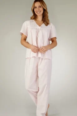 Embroidered Spot Print Woven Pyjama PJ3203