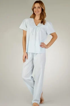 Embroidered Spot Print Woven Pyjama PJ3203