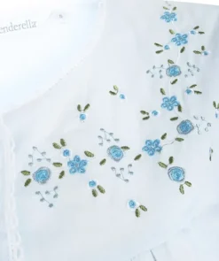 Embroidered Yoke Woven Pyjama Set PJ3271