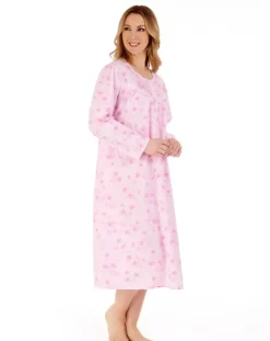 Floral Brushed 45" Woven Nightdress ND88201