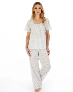 Floral Dobby Spot Woven Pyjama PJ05213