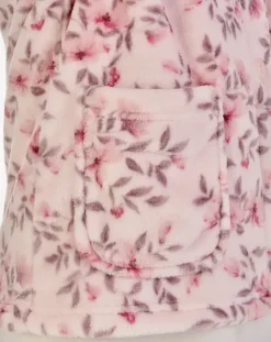 Floral Flannel Fleece 25" Bedjacket BJ04310