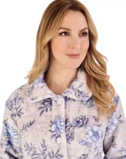 Floral Flannel Fleece 25" Bedjacket BJ88310