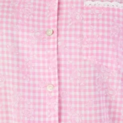 Floral Gingham Print Tailored Woven Pyjama PJ03213