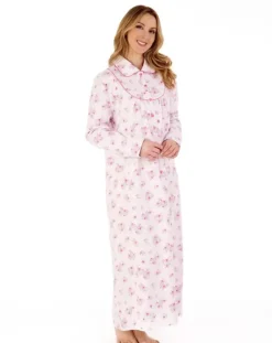 Floral Luxury Flannel 51" Woven Nightdress ND88212