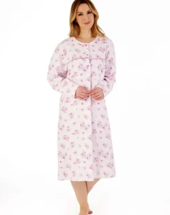 Floral Luxury Flannel 43" Woven Nightdress ND88210