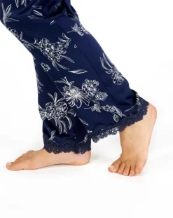 Floral Matte Satin Adj Strap Cami & Trouser GL66722
