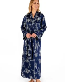 Floral Matte Satin 50" Kimono Wrap GL66724L