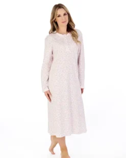 Floral Print 45" Interlock Jersey Nightdress ND04126