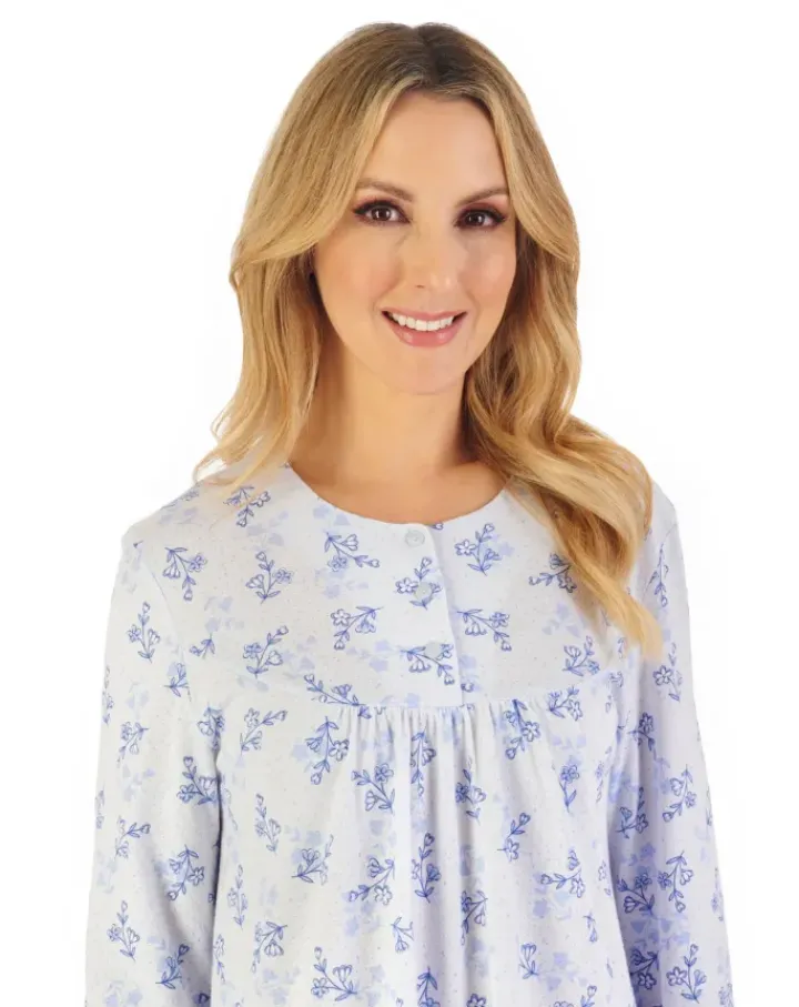 Floral Print 42" Jacquard Jersey Nightdress ND06106