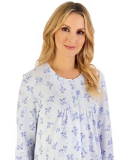 Floral Print Jacquard Jersey Pyjama PJ06109