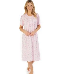 Floral Print 43" Jersey Nightdress ND06126