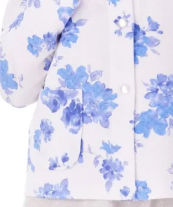 Floral Print Mock Quilt 25" Bed Jacket BJ01315