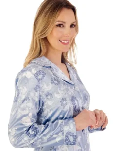 Floral Satin Tailored Pyjama GL02723