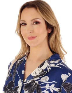 Floral Satin Tailored Pyjama GL02723