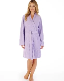 Floral Towelling 38" Belted Robe HC03310
